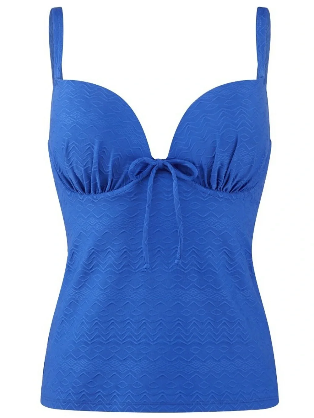 CLEO Matilda CW0081 Cobalt Moulded Plunge Tankini Sz 32DDDD/G